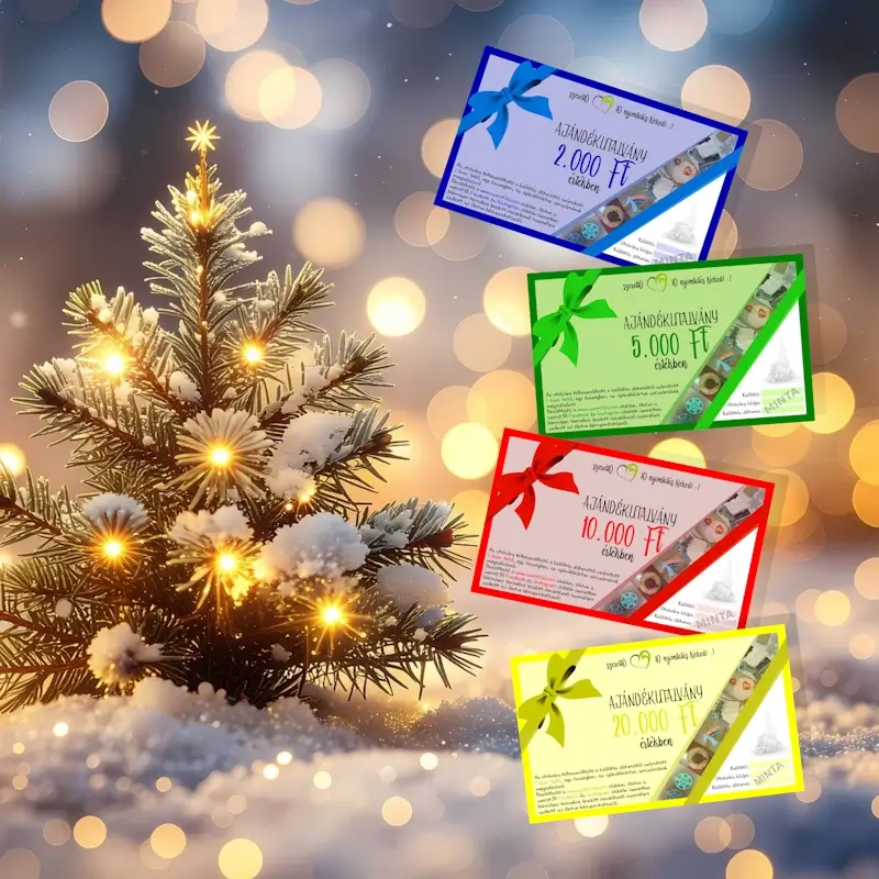 Ajándékutalvány - Többféle összeggel