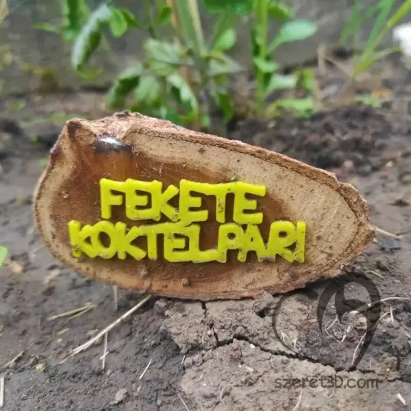 Palánta jelölő kertbe vagy erkélyre - faszelet alapon - Image 2