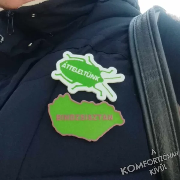Poloska hűtőmágnes/kulcstartó/kitűző - Átteleltünk - Image 11