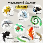 Mozgatható állatos hűtőmágnes - Több változatban
