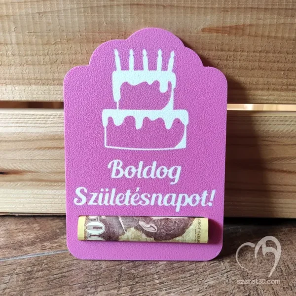 Születésnapi pénzátadó - lapos