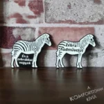 Zebra-hadművelet hűtőmágnes/kitűző -  változatban