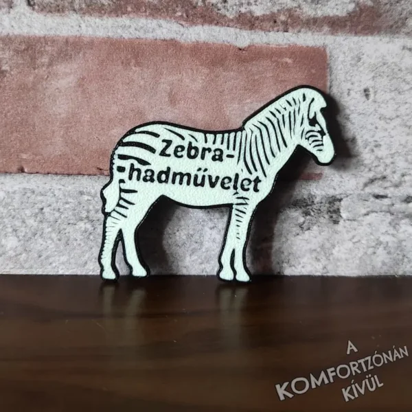 Zebra-hadművelet hűtőmágnes/kitűző -  változatban - Image 2