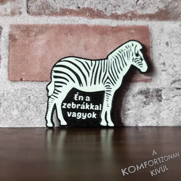 Zebra-hadművelet hűtőmágnes/kitűző -  változatban - Image 3