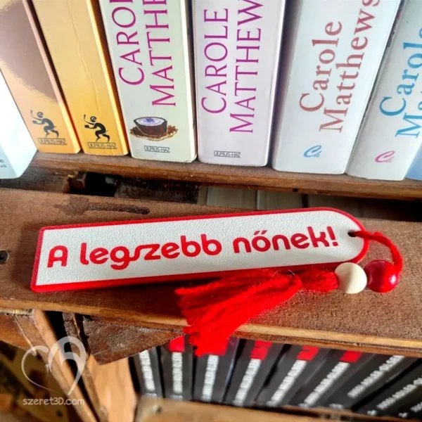 Feliratos könyvjelző - "A legszebb nőnek!" - Image 3