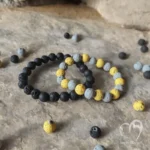 Lávakő karkötő - többféle színből