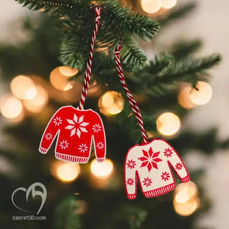 2 db-os karácsonyfadísz szett - Több változatban