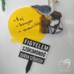 "Szókimondó szövegek" tortadísz és hűtőmágnes egyben